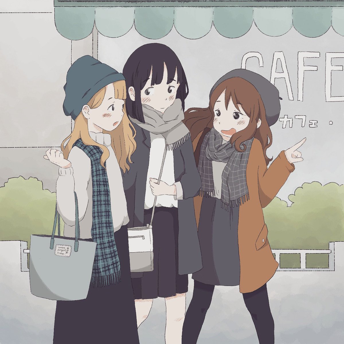 Nari Sur Twitter 2018 06 09 Lets Go To The Cafe カフェに行こう Cafe Winter Fashion Winterfashion Kawaii Cute Girls Style Drawingstyle Illustration Drawing カフェ 冬 ファッション 冬ファッション かわいい 女の子 スタイル 描きスタイル