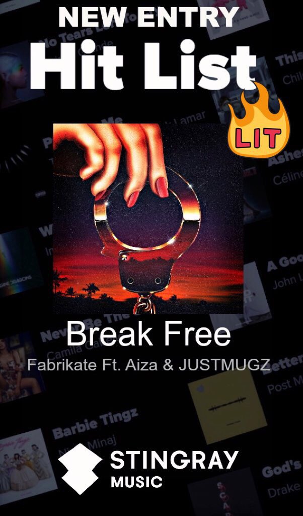 Thank you to <a href="/stingraymusic/">STINGRAY MUSIC</a> for adding Break Free to the #hitlist
music.stingray.com