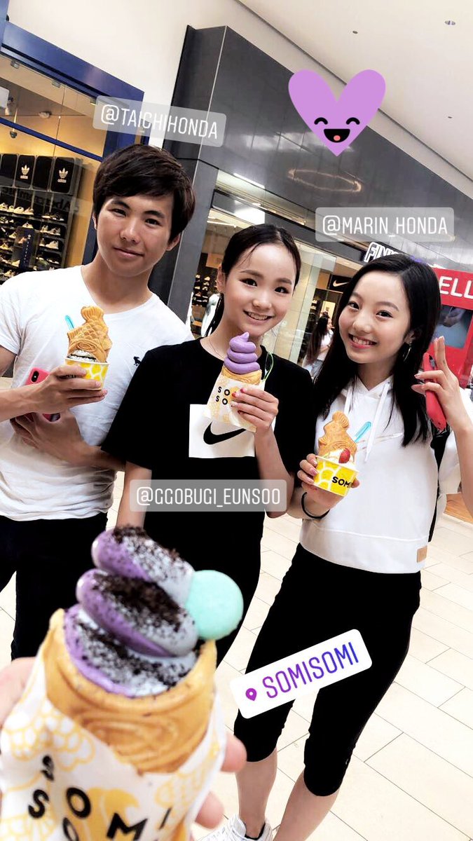 Moon Nyan Twitter वर Andrea Montesinos さんのインスタストーリーより T Co Zf54ruayru 本田太一 本田真凜 本田太一 本田真凜