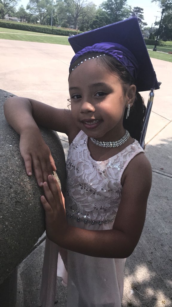 itsmf_ness's tweet photo. My babyβs graduation day ! I was a bit extra but oh well ! She was the only one with a cap and gown β€οΈπ #ByeKindergarten #Hello1stGrade https://t.co/o5ez99yJf0