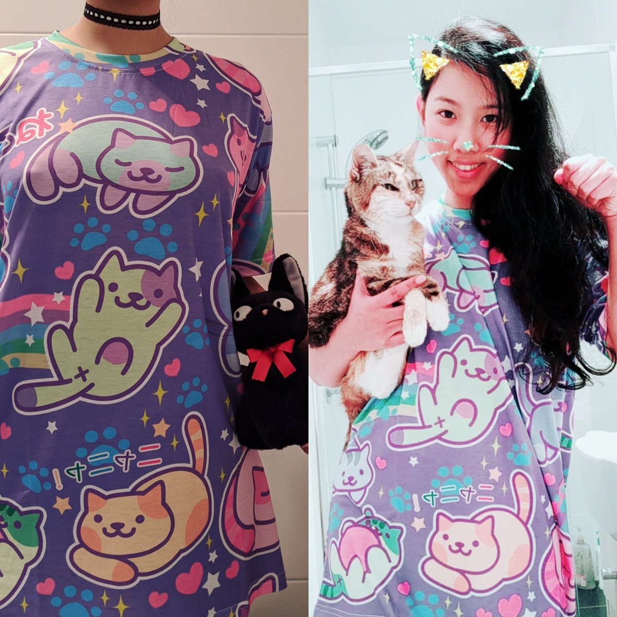 Kydrasaur's tweet photo. Happy #Caturday! Feline cute in my new #pastelpixie #nekoatsume outfit :3
https://t.co/0sGdbZD39x https://t.co/YEEti8uKPL