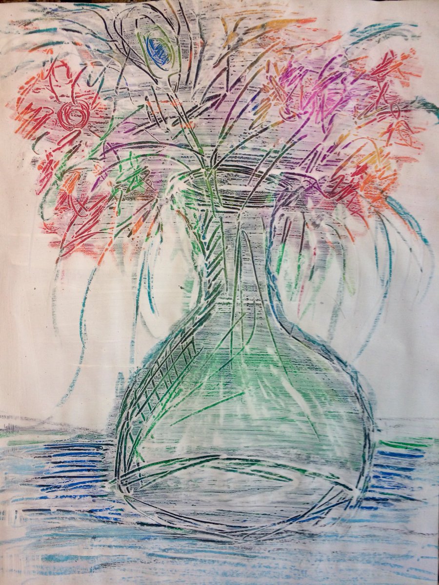 Beautiful Scraffito Still Life artwork by the Tuesday afternoon class! Well done boys!!  😍 #Drogheda #kidsart #artclasses #hindskellystudio