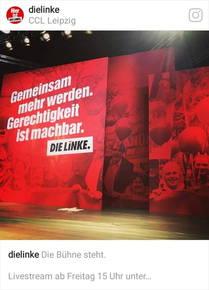 LarsLeopold's tweet photo. Fundstück der Woche: Ich verfolge den #LinkeBPT von prominenten Platz auf der Bühne aus. 😉😂
Und natürlich im Livestream... 😉 #lbpt https://t.co/NyNKxaOofr
