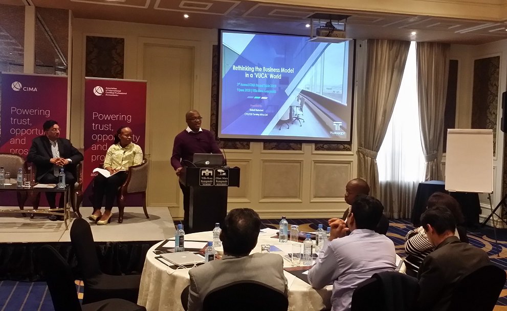 TechMe_Tech's tweet image. Now @CIMAKenya Round Table is @smakatiani CTO/COO talking about how VUCA has impacted @TurnkeyAfrica and how we are responding.... #disruption #innovation