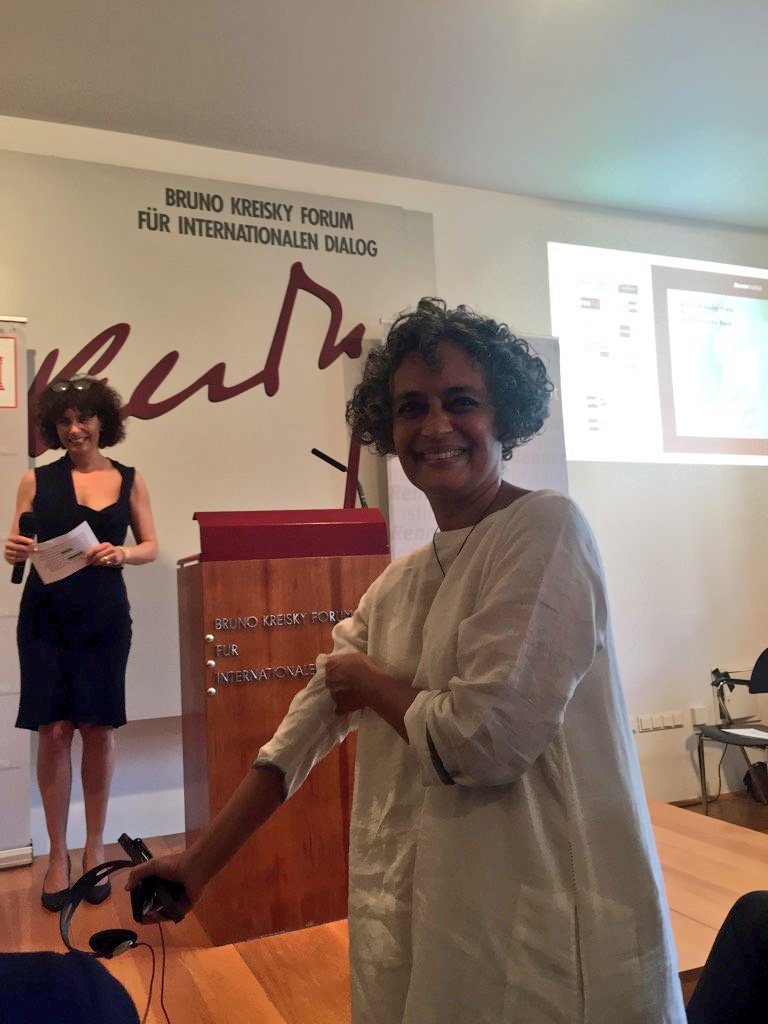 Eminent author #ArundhatiRoy Roy wins the #BrunoKreisky Prize