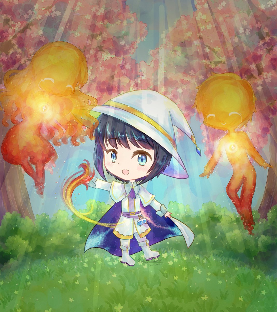 JTMemories's tweet photo. Hi everyone! I'm Vivi! This is my 1st tweet &amp; I'm excited to meet all of you! 

In my game use your voice to move me and cast spells to solve through puzzles. Learn more about the war between witches &amp; humans, and heal the trauma of lingering spirits by praying. Join me! (*^▽^*) https://t.co/BktWEcHzYj