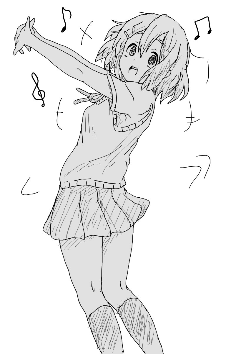 けいおん10周年に向けて新たな動きが始まって喜ぶ唯ちゃん♡ 