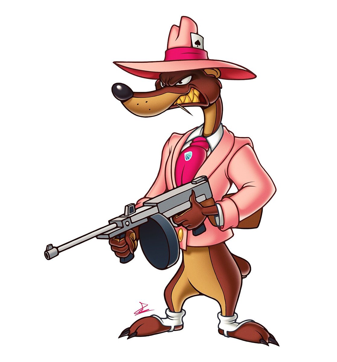 StephanEggink's tweet photo. "Nose'? That don't rhyme with walls." My 9th entry for this month's #junetoon ! #toonjune #digitalart #fanart #toon #cartoon #smarty #weasel #smartyweasel #whoframedrogerrabbit #amblin #tommygun #toonpatrol #mobster #animation #art https://t.co/23rs2fg9nN
