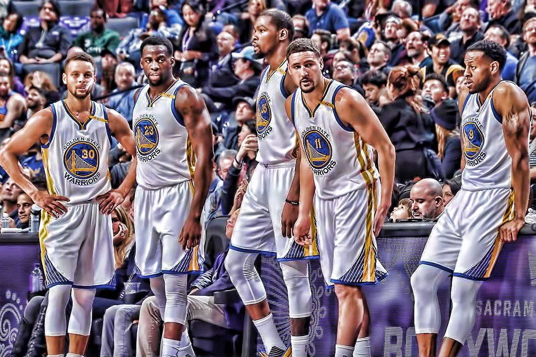 nerdyirel's tweet photo. Curry, Green, Durant, Thompson, and Iguodala. 👌😍
#StrengthInNumbers #DubNation #NBAFinals https://t.co/xuJ4vkSGhD