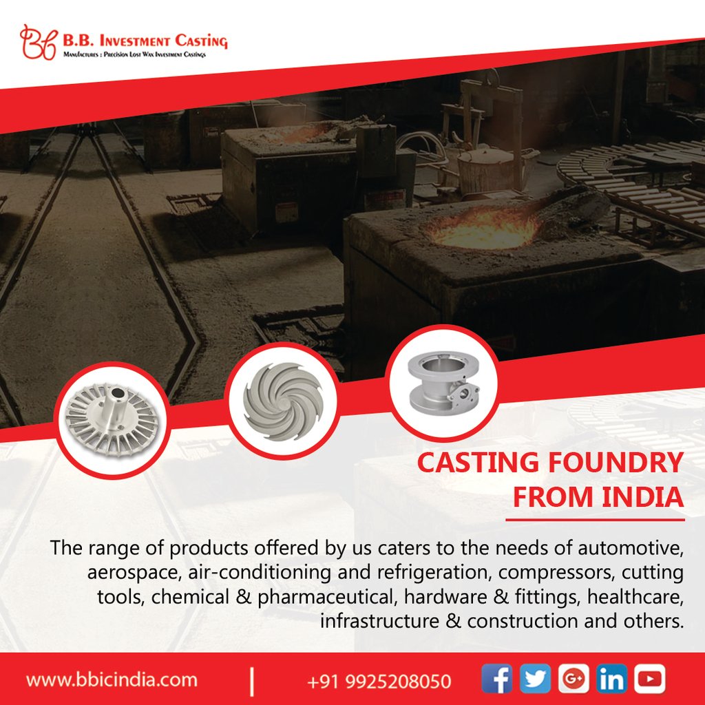 bbcastingindia's tweet photo. The range of products #offered by us caters to the needs of #automotive, aerospace, air-conditioning and #refrigeration, compressors, #cuttingtools, chemical &amp; pharmaceutical, #hardware &amp; fittings, healthcare, infrastructure &amp; #construction and others. https://t.co/g8Z3Rq4V7F