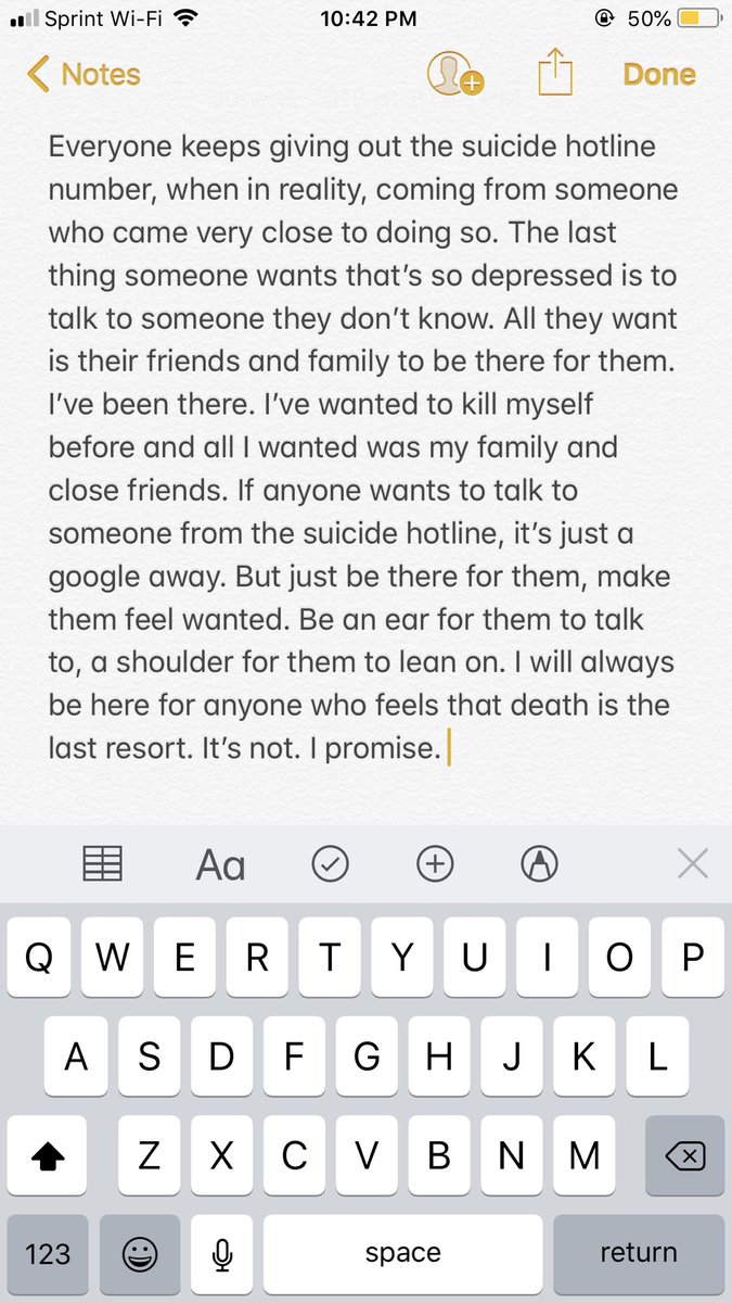 jennn_jeterrr's tweet photo. Just be there for them. #SuicideAwareness #BeAShoulder #BeAnEar https://t.co/BloeDjm9J0