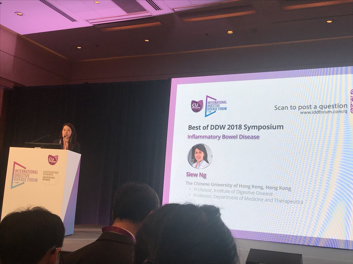 wingyanjoyce's tweet photo. @Siew_C_Ng talking about best of DDW 2018 in IBD ! #IDDF2018 #IBD https://t.co/35jlcwXRF2