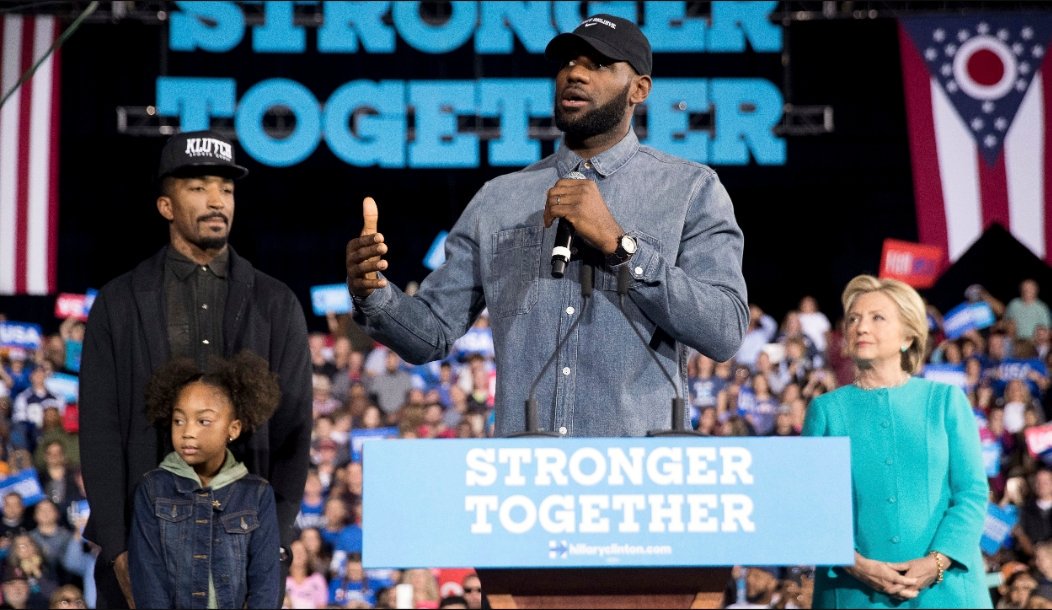 Don't feel bad LeBron. Hillary thought she'd win too. #NBAFinals #HillaryForPrison