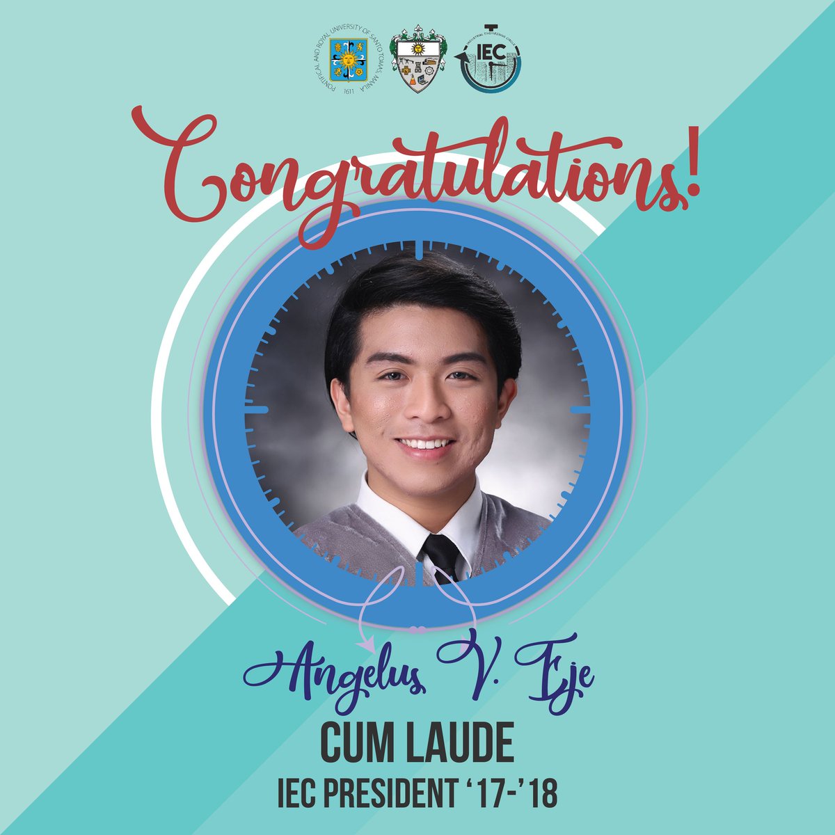 UST_IEC's tweet photo. and to our beloved IEC Executive Board Members A.Y. 2017-2018,
We will miss you very much!
Continue to follow your passion in serving the people.
We wish you the best of luck in your future endeavors.
Your IE Family is proud of you!
#IEPride
#OneIEFamily https://t.co/UfDTykwnjx