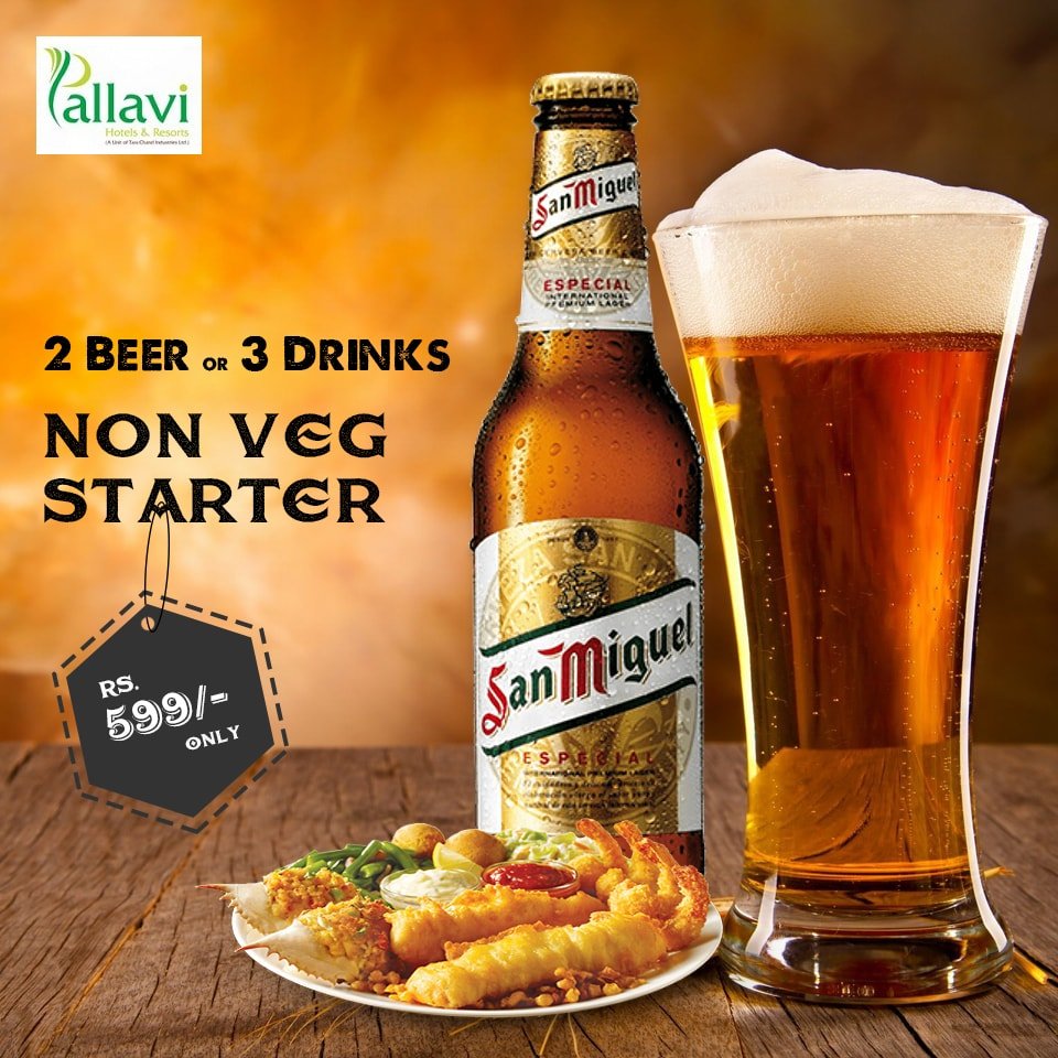 Tendeals's tweet photo. Step inside #PallaviHotel #Panchkula with your friends and Enjoy 2 Beer Or 3 Drinks &amp; Non Veg Starter In Rs. 599 Only.
Click here to get this offer: https://t.co/wYOzO2UUCO
#Drinks #Friend #Friday #Fun #Chandigarh #Mohali #Tricity https://t.co/sN2GJAWeK4