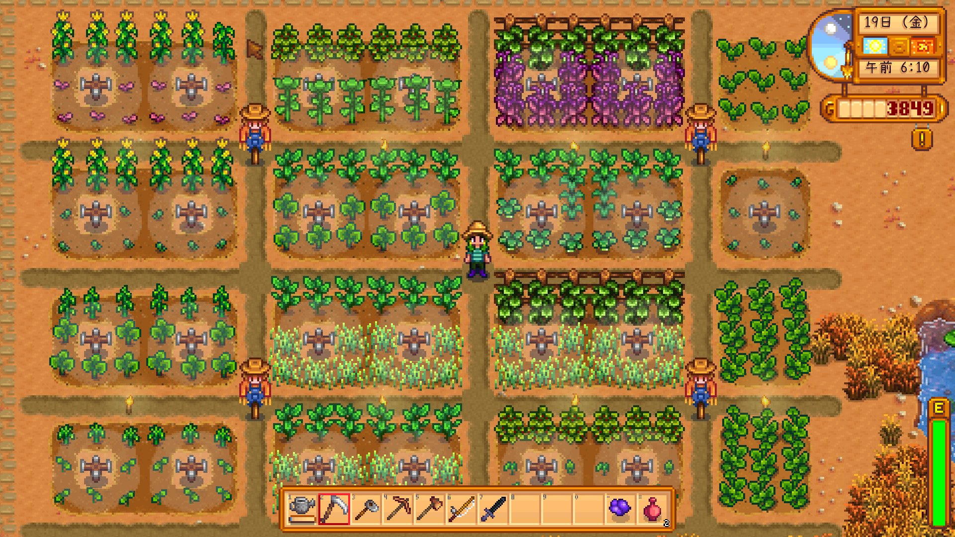 働きヤギ Stardewvalley 秋2日 スプリンクラー2つ追加 採取レベルが6に T Co 9mdp3ff8jt Twitter