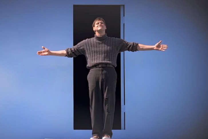 Carolyn Twersky on X: Current 2018 Halloween Costume: The look from the  last scene of The Truman Show when Truman breaks free from Seahaven   / X