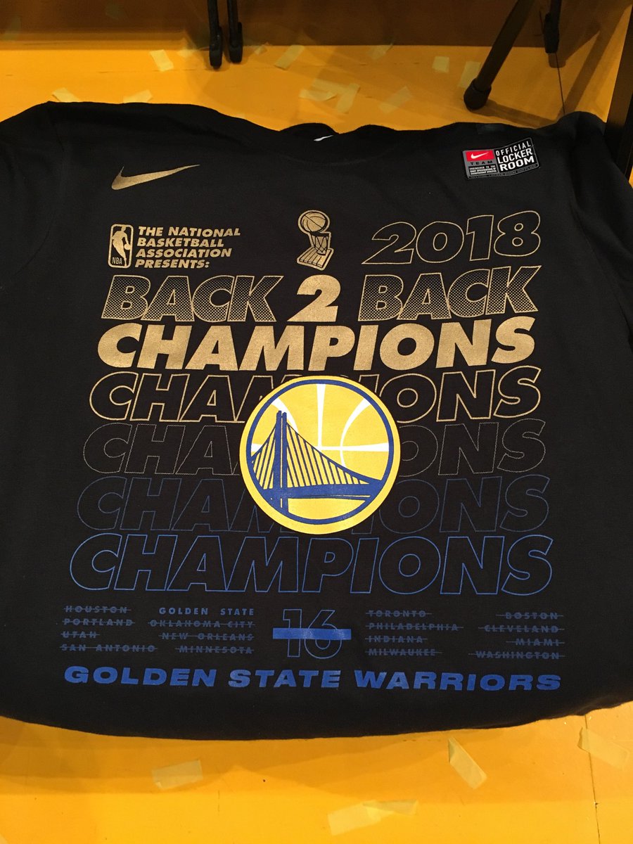 Sean Cunningham Official Locker Room Shirt For The Back To Back Nba Champion Golden State Warriors Nbafinals