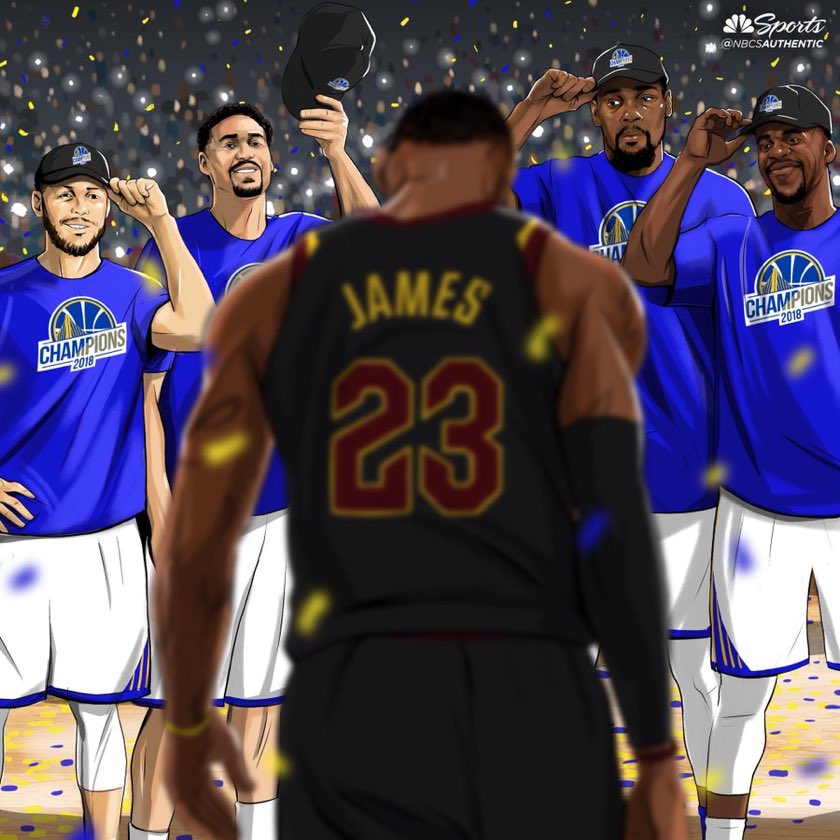 DubNation_247's tweet photo. Hats off to Lebron! #Respect #DubNation https://t.co/kh86G7QQQ5