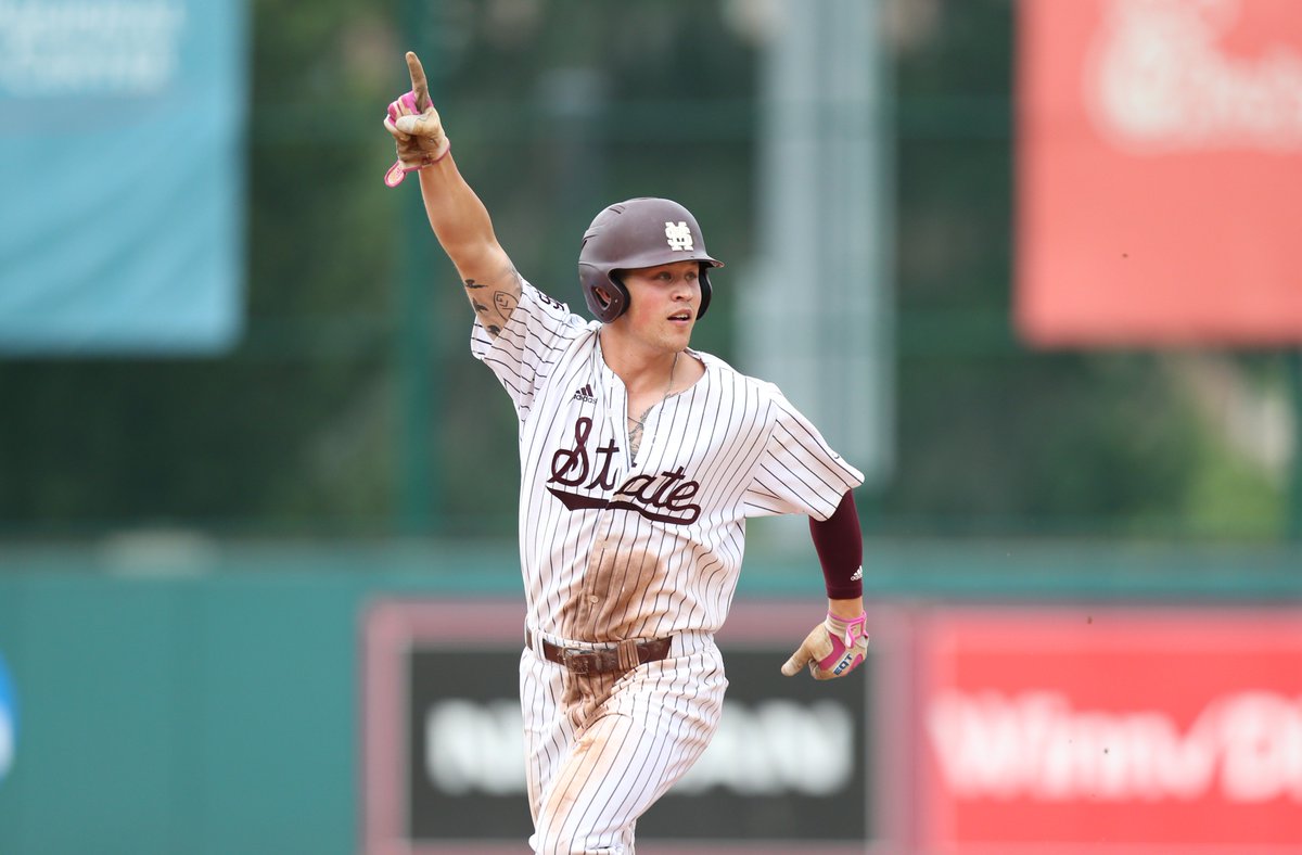 SECNetwork's tweet photo. Hey @Elijahm_2,

How many wins does Mississippi State need to get to Omaha? https://t.co/CeHbAkBGmt
