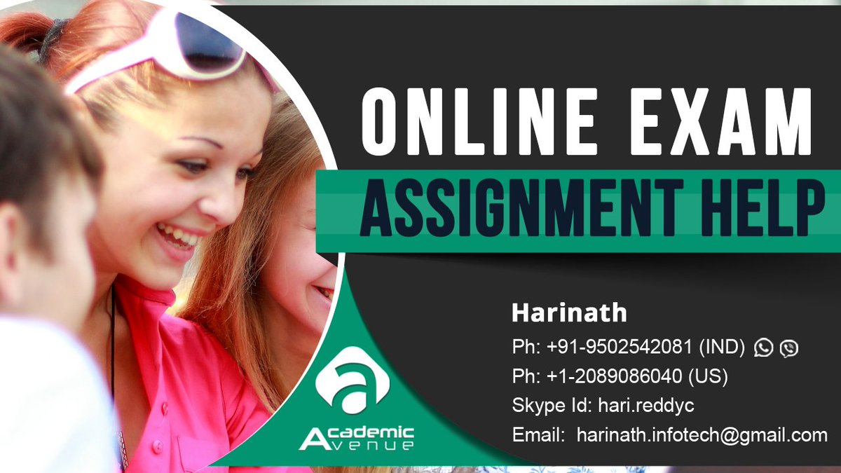 academic_avenue's tweet image. bit.ly/2LipTrx
#AcademicAvenue provides Online Exam Assignment Help to score good grades in exams. Our writing experts provide assignments with quality & no plagiarism content for better results.
#OnlineExamAssignmentHelp
#OnlineExamAssignmentHelpAustralia