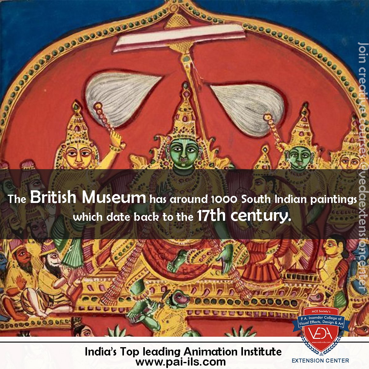 veda_extension's tweet photo. Important News...

"The British Museum has around 1000 south Indian paintings which date back as to the 17th century"

#sketches #creativity #colors #imagination #brushes #brush #pencils #pencil

For more info: https://t.co/DS9vswT1Ob
Contact Us: 020-48610799/899 https://t.co/kuYvmrUiRQ