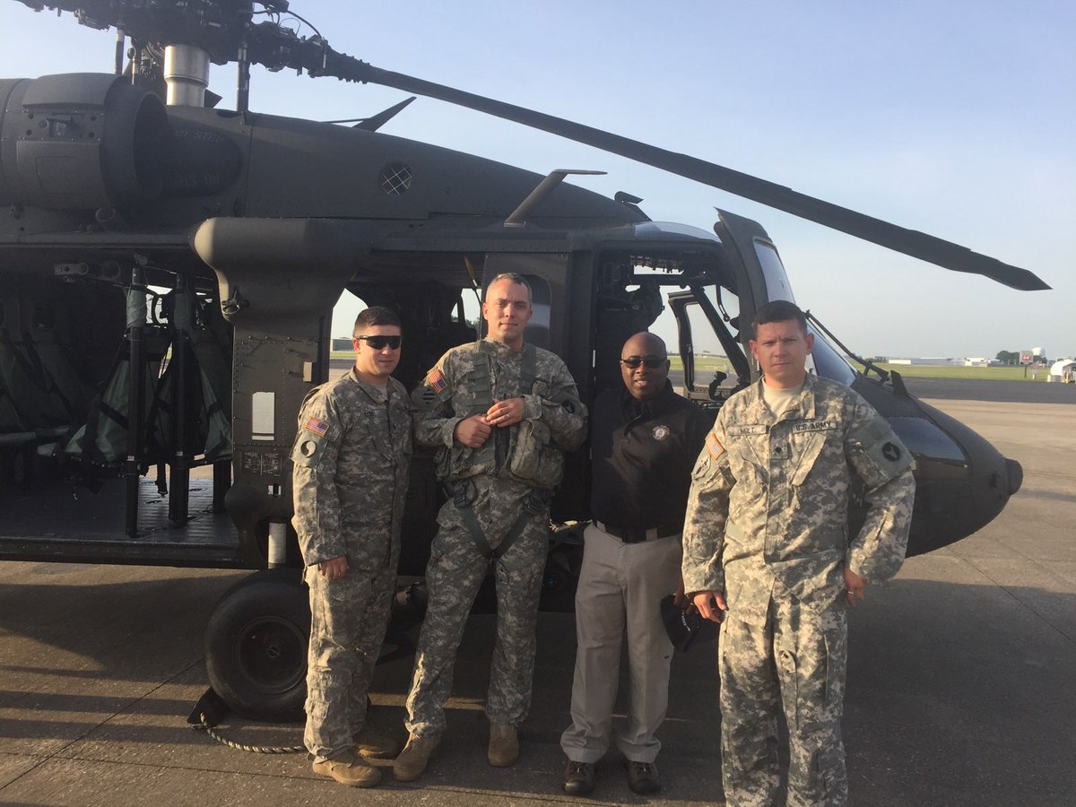 wkupd's tweet photo. Today Chief Walker took flight with some of the nation's finest of the U.S. Army by way of their Blackhawk. Go Army! https://t.co/kz0SvMclhp