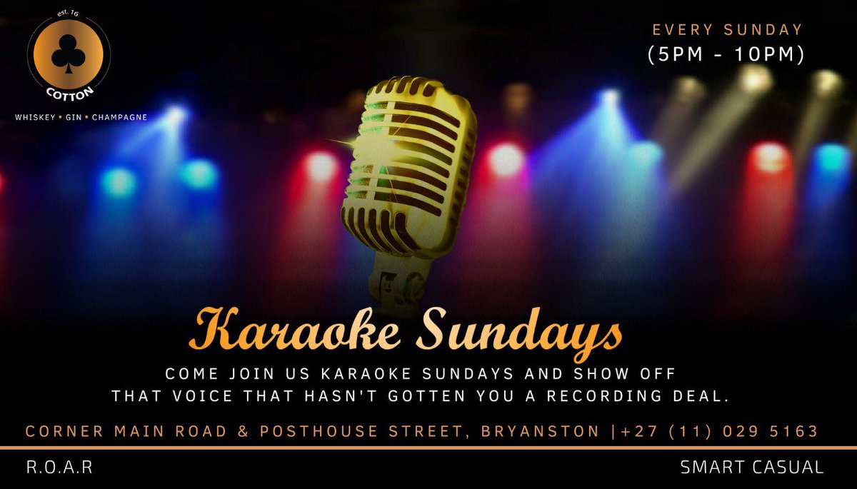 sphaka_n's tweet photo. : as soon as I'm back in Joburg tomorrow I need to go and check out #KaraokeSundays https://t.co/6cx3xZ1SLn