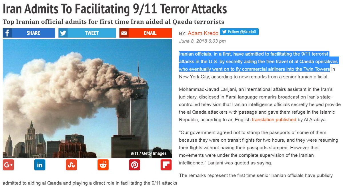 Best4MT's tweet photo. "Iranian officials...have admitted to facilitating the 9/11 terrorist attacks in the U.S. by secretly aiding the free travel of al Qaeda operatives who eventually went on to fly commercial airliners into the Twin Towers" #mtpol #TraitorTester #IranDeal #MTSEN https://t.co/2OERISiRc9
