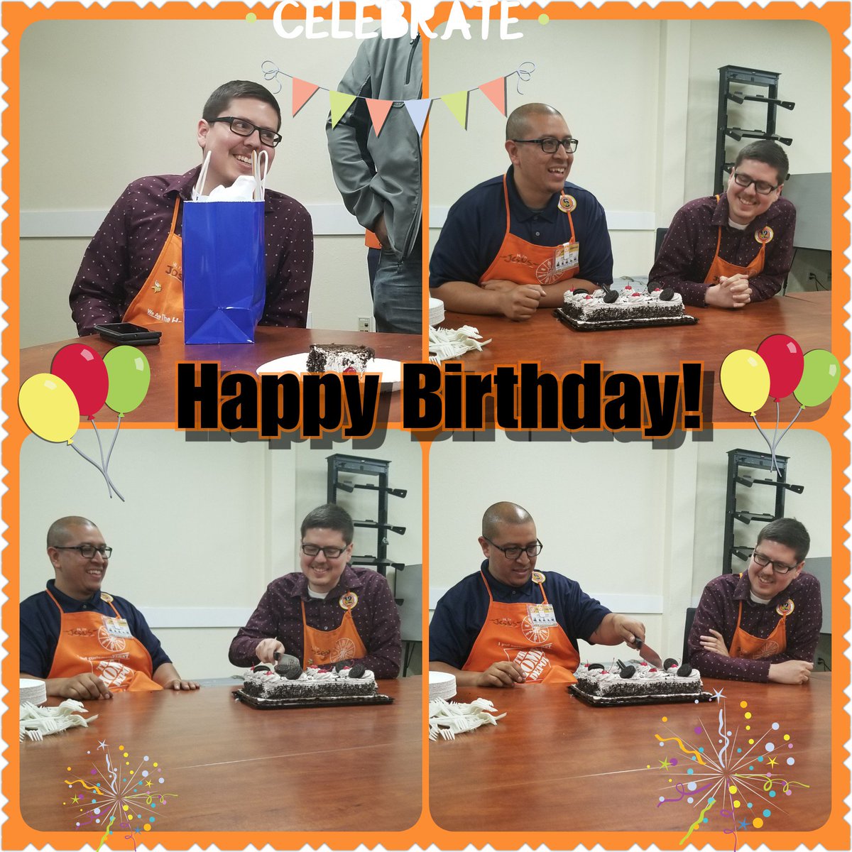 Crystal_hd28's tweet photo. Happy Birthday to Jesus D25 DS and MAPM Joseph Angulo. #team1040 #weareoneteam #happybirthday #oreocake #surprise @RianSM1040 @krisbrandon321 @MikeFloresHD @MarcyTHD @Lorena6712 https://t.co/TxK5PgkRvB