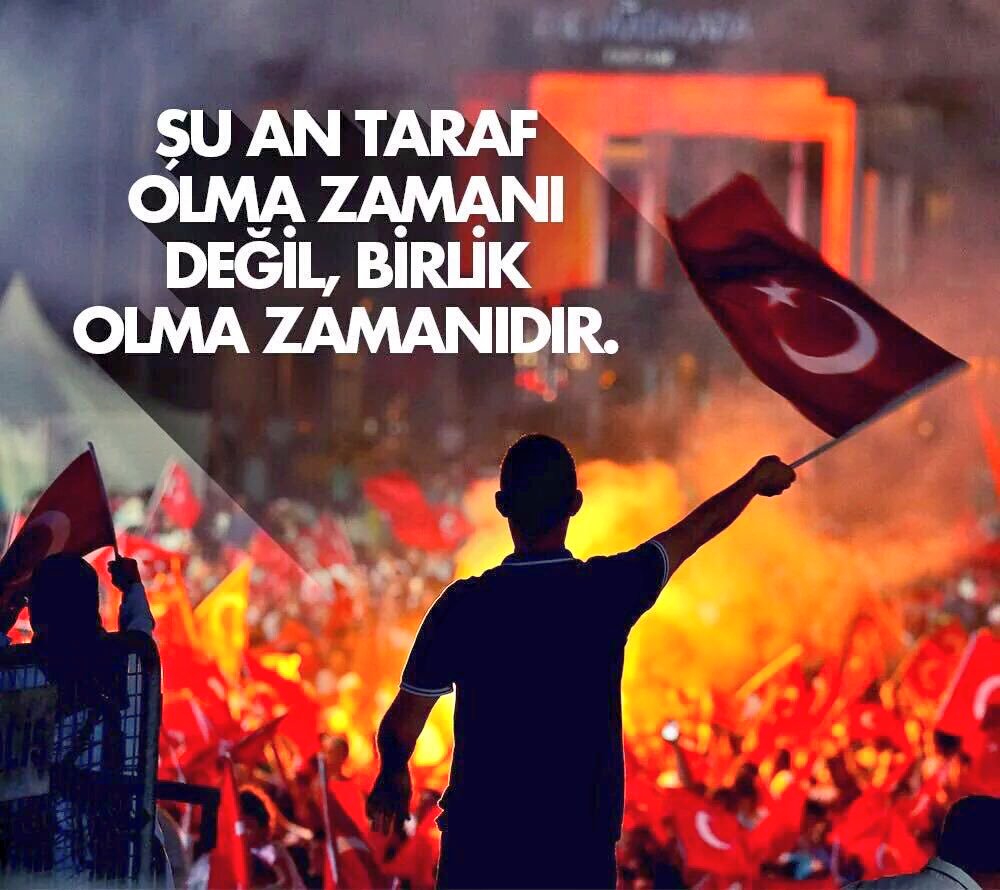 Bu milletin birliğini beraberliğini bozmak için fitne çıkaranlara gereken dersi veririz. @RT_Erdogan 
#BizAncakRükudaEgiliriz