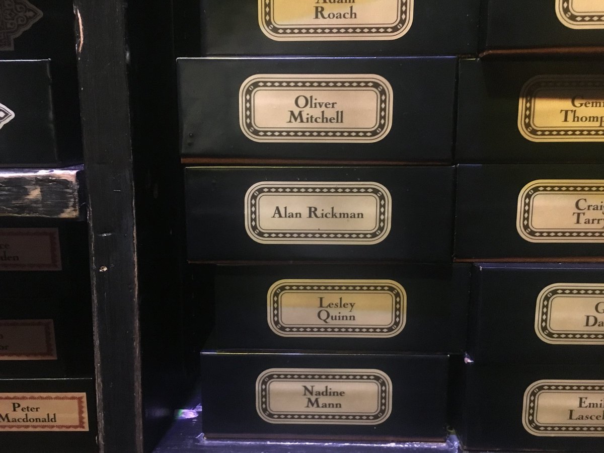 LauraGoUKCATS's tweet photo. @alanrickman @PotterWorldUK https://t.co/2sSo04W4Cf
