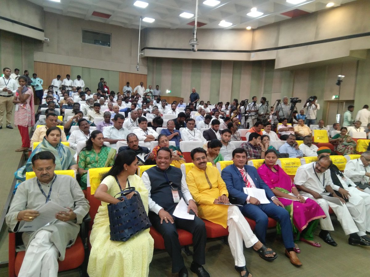 Very happy to welcome the awardees of #SansadRatna2018