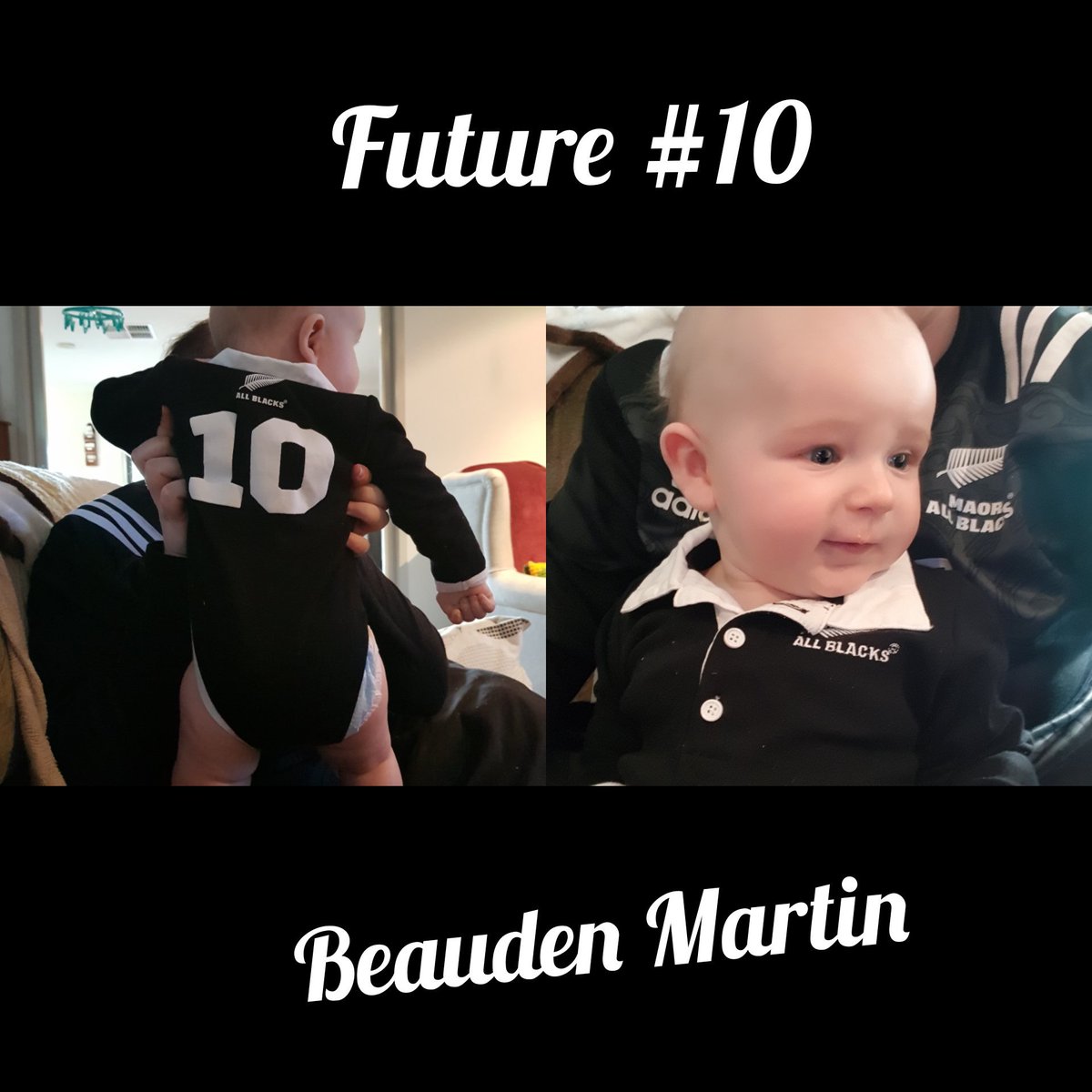 JAYMIIEENZ's tweet photo. Beauden is ready for the @AllBlacks tonight .... look out @beaudenbarrett ..... #futureallblack https://t.co/6wt3MPdqyW