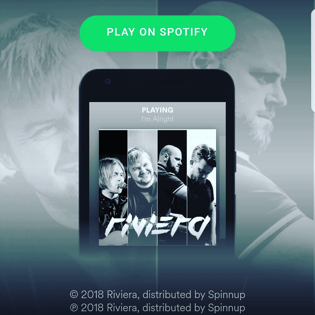 🎸🎹🎷🎶I'M ALRIGHT is here🎶🎺🎸🥁

open.spotify.com/album/58HEiHa9…

Get this playing on some 🔊big speakers🔊 or 🎧headphones🎧. Phone speakers just wont cut it! Happy listening.

#Imalright #Riviera #UTCstudio #Spotify