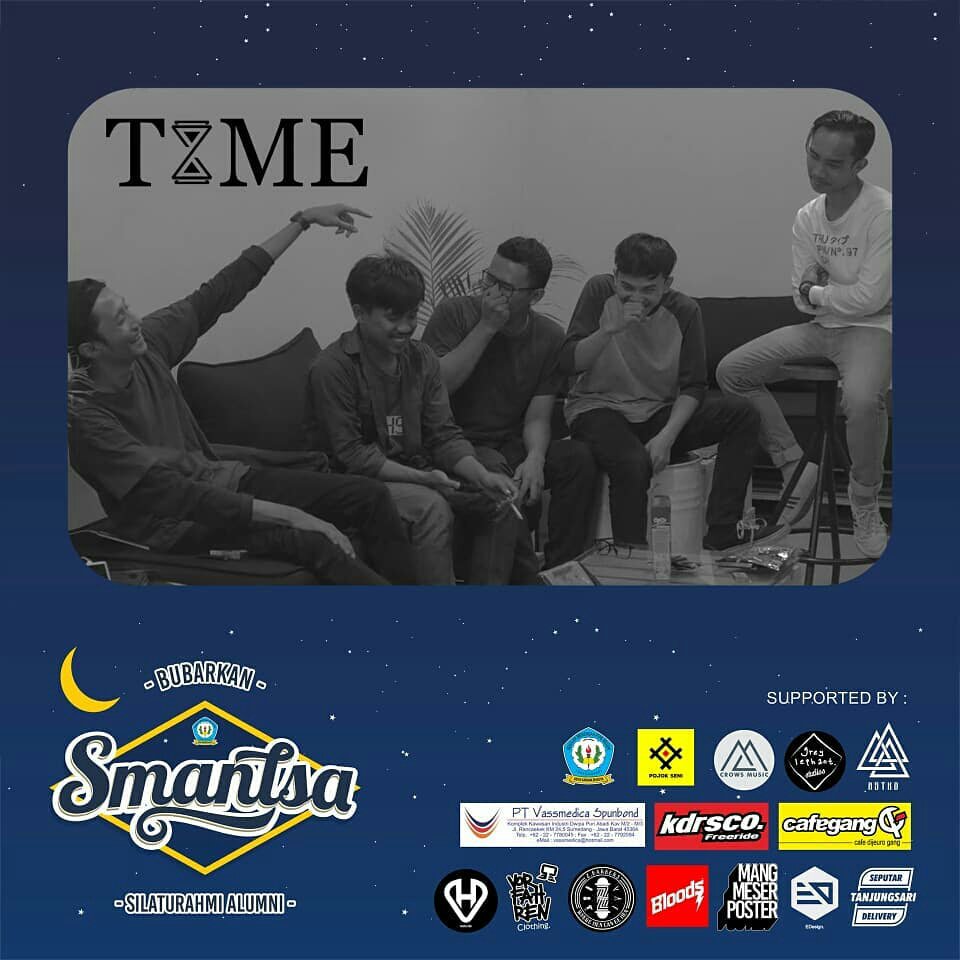 Senin 11 Juni 2018 kita akan perform di #BubarkanSmantsa. Sampai ketemu nanti yaaah 😀 #time #band #music