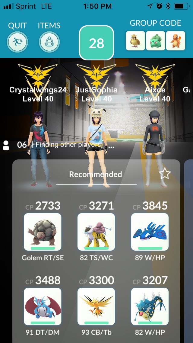 JustSophia22's tweet photo. Smashed some raid bosses with the #40squad today, and got a beautiful blue bird from field research 😍💙 #PokemonGO #raidtrain #researchbreakthrough https://t.co/NVrNZvO3VU