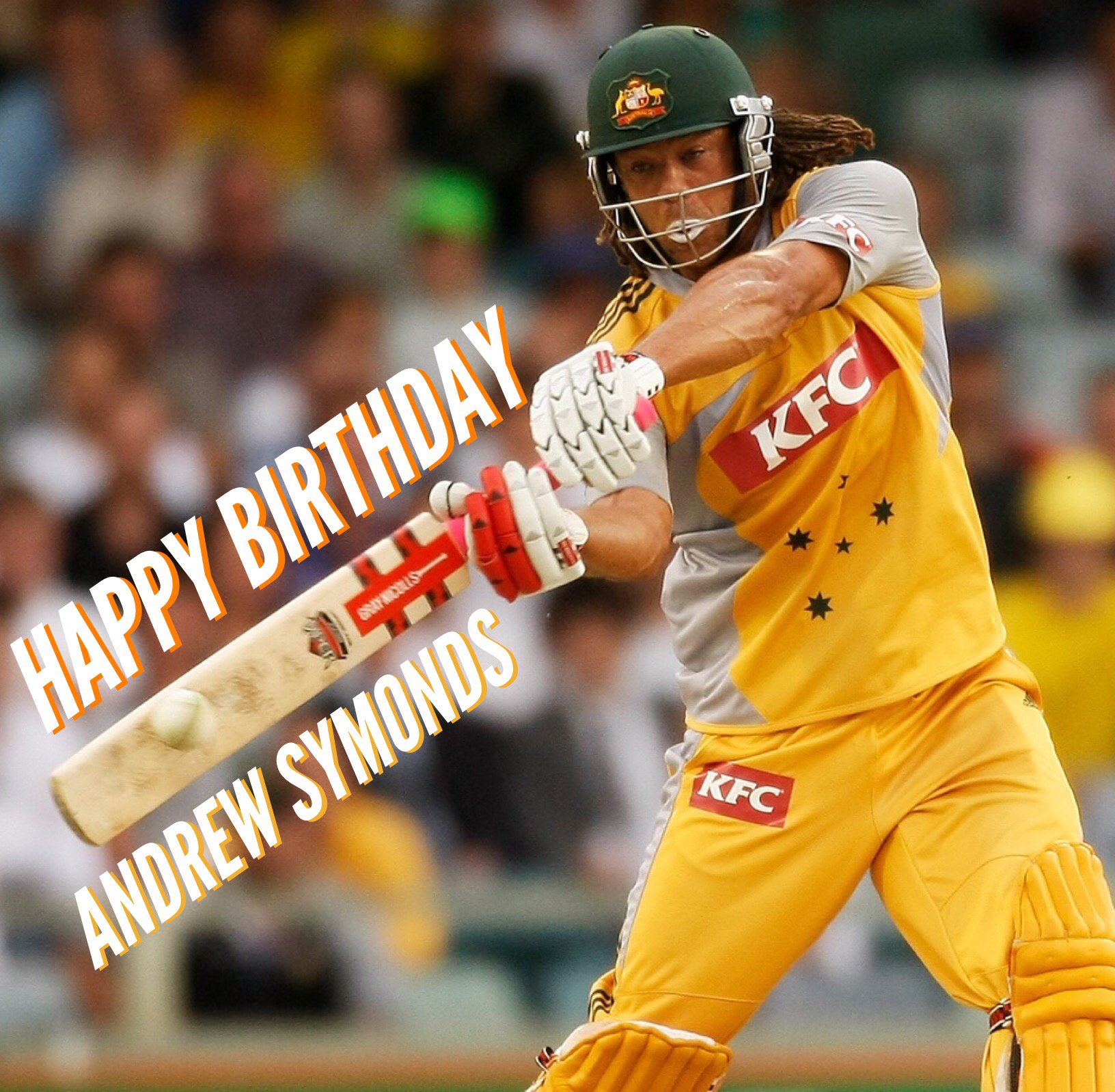 Happy Birthday Andrew Symonds.  Cricket Australia 