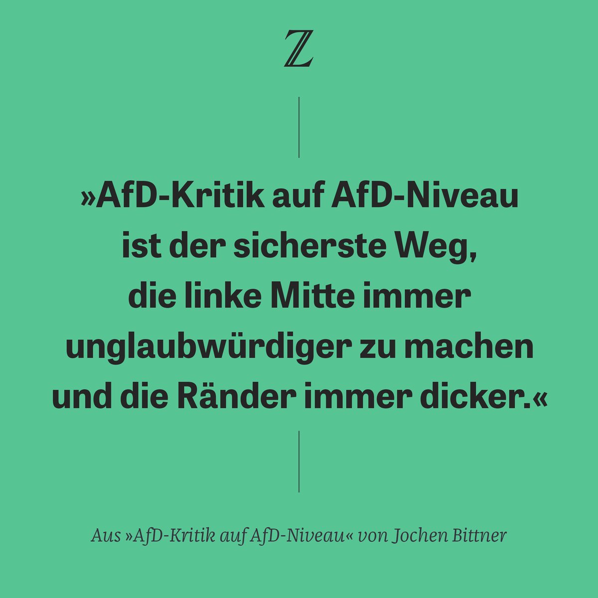 zeitonline's tweet photo. Vermeintlich Liberale tragen eine Mitschuld an der Verrohung des politischen Klimas, findet @JochenBittner: https://t.co/NGMsRwDbrF #AfD #Gauland https://t.co/PXtiy1UuST