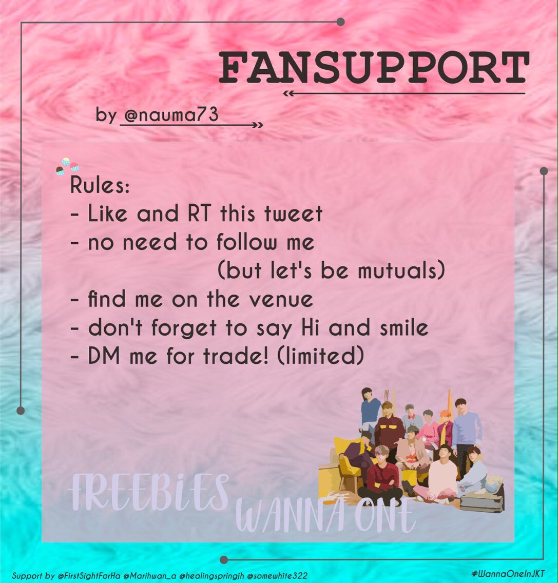 woonacu's tweet photo. 📌   [HELP RT]    📌

FREEBIES WANNAONE 
         by @nauma73 

#WannaOneinJKT
#WannaOneWorldTourInJKT
#OneTheWorldInJakarta 

🍬 Rules and Details In Thread 🍬
     🍬I hope you guys like it 🍬 https://t.co/3JZ89V17l2