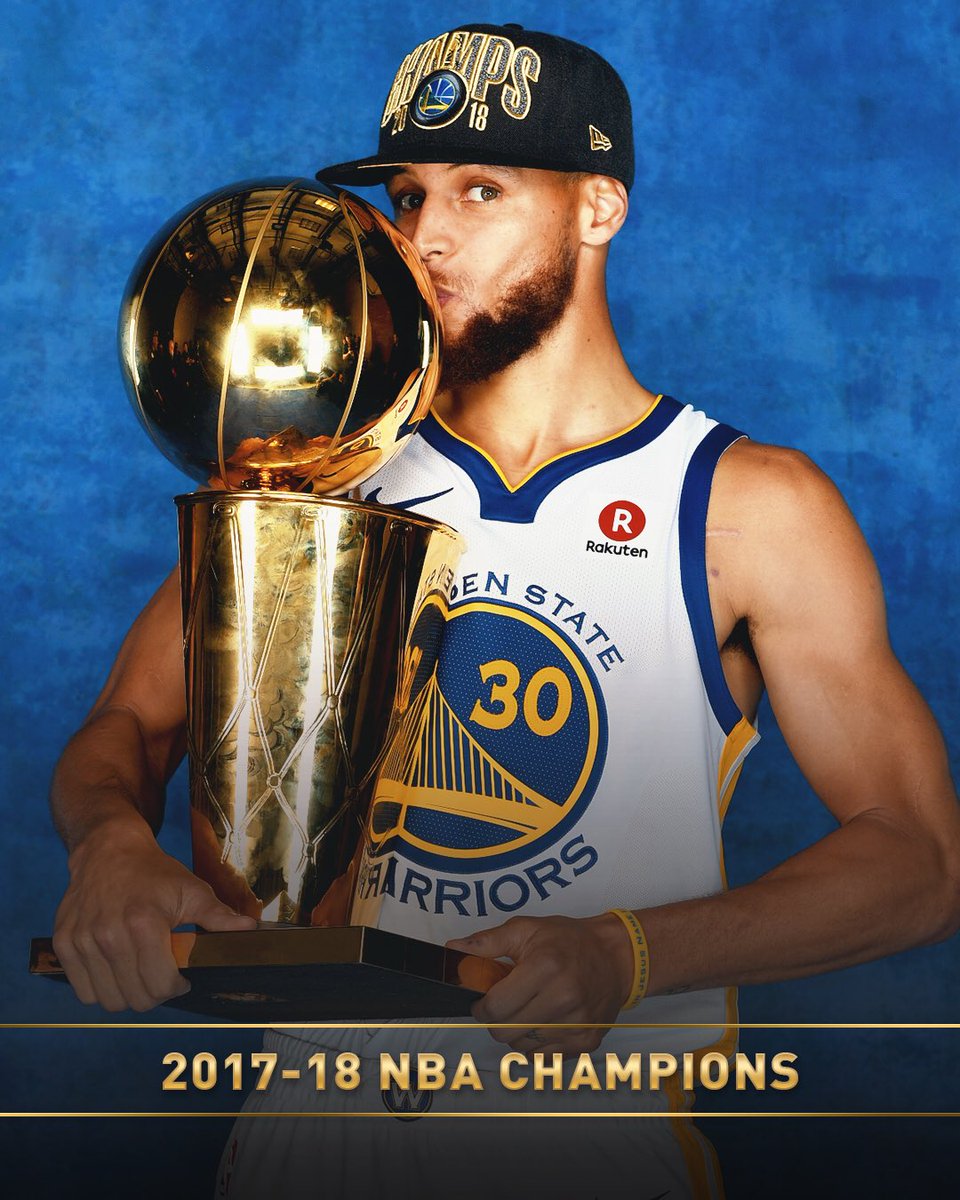 NBA's tweet image. 3x champ with the @warriors... @StephenCurry30! 

🏆🏆🏆 #ThisIsWhyWePlay