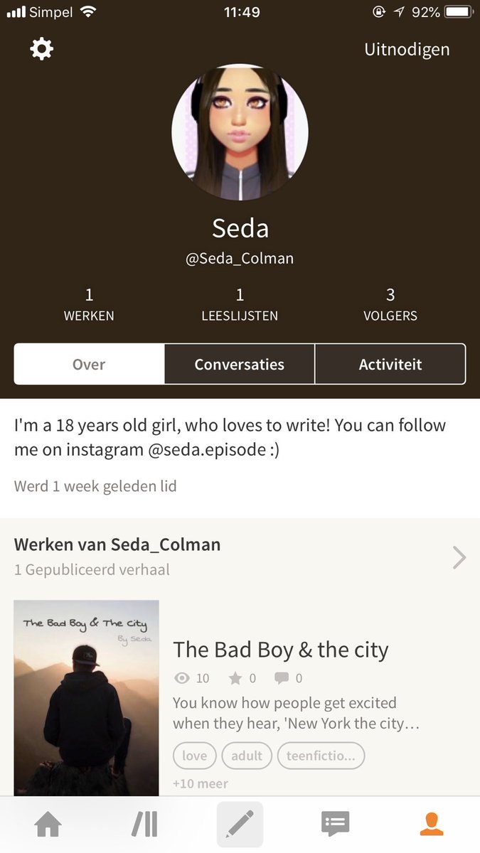 ColemanSeda's tweet photo. I wrote a new story on Wattpad!! Check out read, follow and star my story :) https://t.co/Svd0rzb8pb