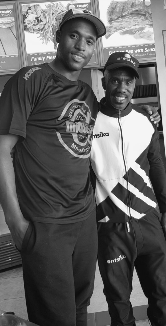 Sipho_Tshabalal's tweet photo. I bumped into this comrade yesterday. He told me that #ComradesMarathon2018 belongs to him! #DavidGatebe https://t.co/feUc22xjw7