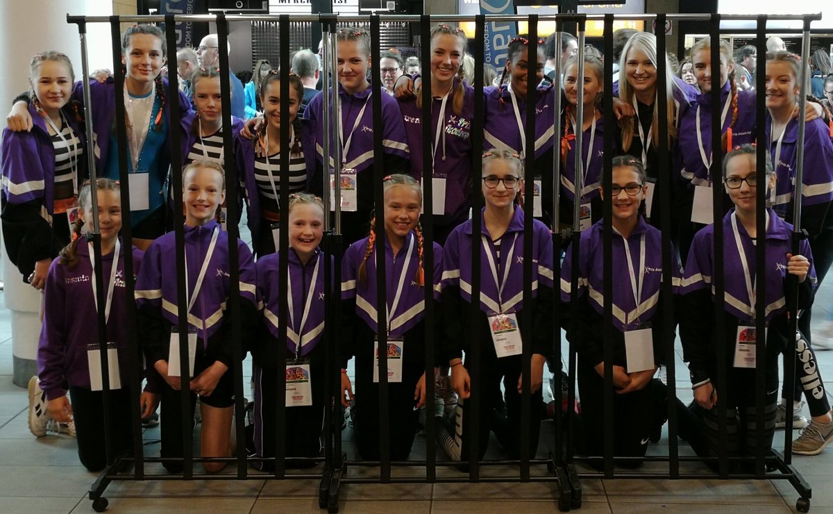 its4dani's tweet photo. Trix Academy ready to compete their Jail routine #2018GFLC https://t.co/Den3Ir7voj