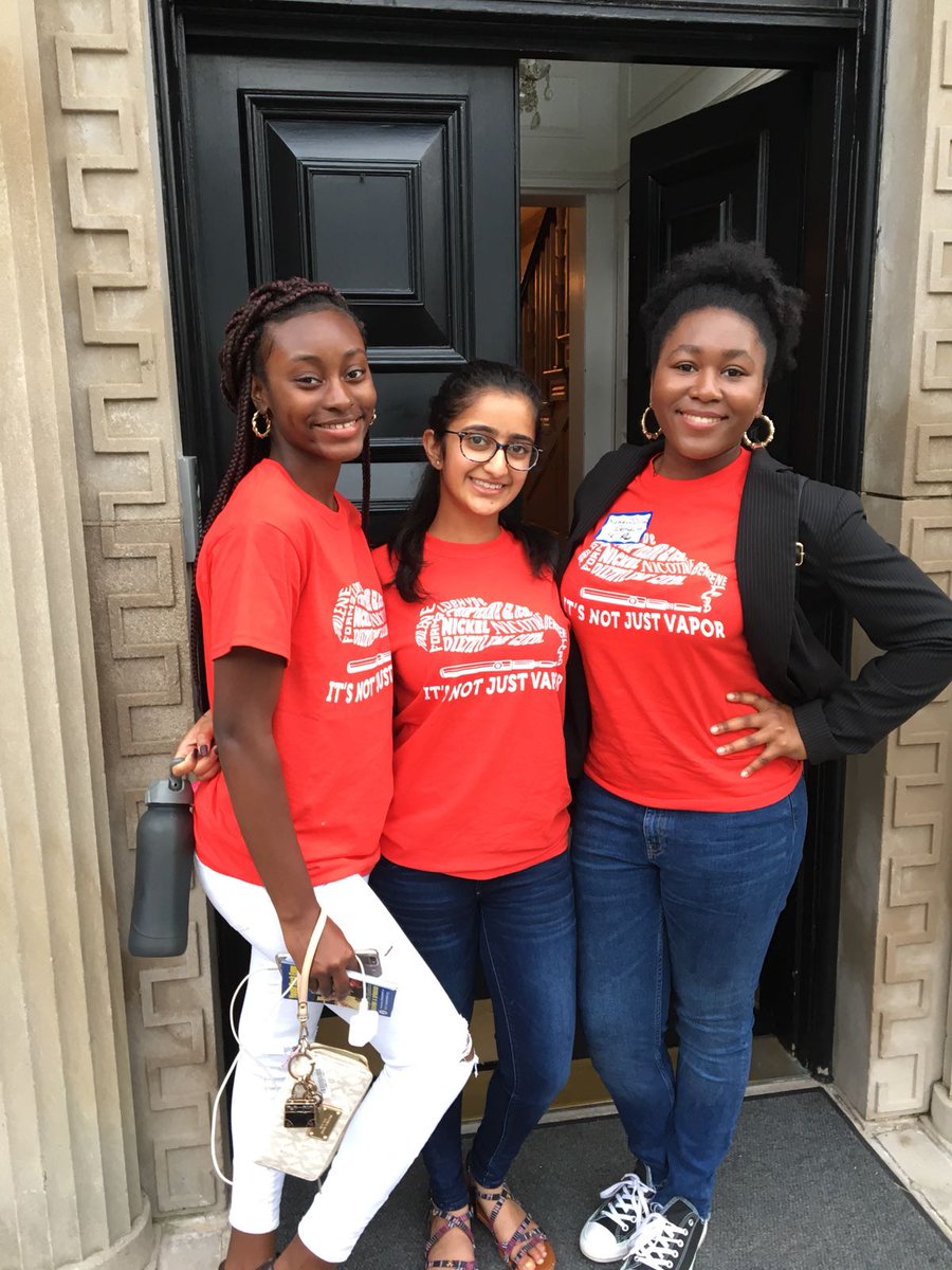 YRCP volunteers wearing their IT'S NOT JUST VAPOR T-shirts at Congressman Steny Hoyer's Birthday Bull Roast. Visit steamonward.org
