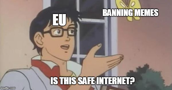 RT_com's tweet photo. New EU copyright law update may bring death to memes! https://t.co/MsWvT0RAFA https://t.co/gAV70CzPTI