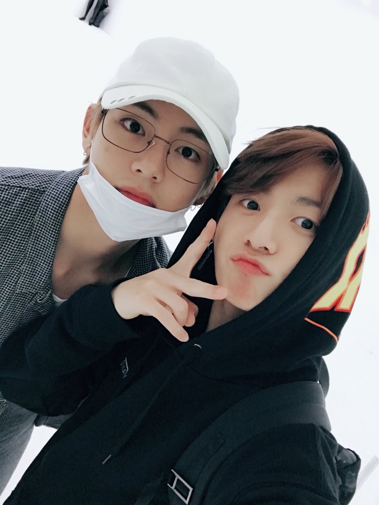 U know what makes these set special?It's because of the boy who obviously doesn't like social media the most who took the pics & uploaded them for the whole world to see.  #vkook  #kookv  #taekook 
