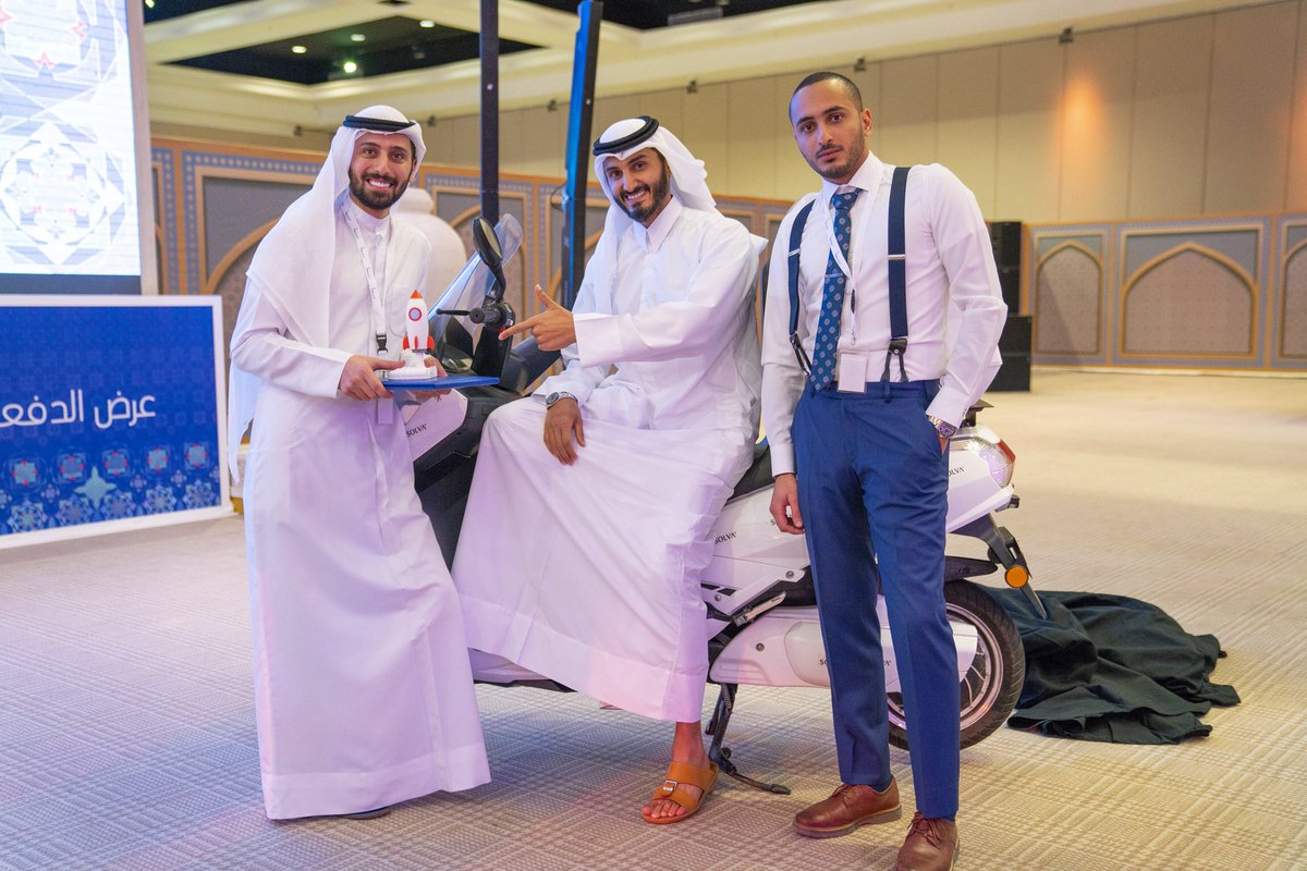 sheraasharjah's tweet photo. The $50,000 #Accelerator Program Grant was awarded to @solvatechnolog, a #tech #startup offering an environmentally-friendly solution to fleet owners using fully electric motorbikes modified with proprietary technology. 
Huge congratulations to the founders! https://t.co/zRKEiTGlAL