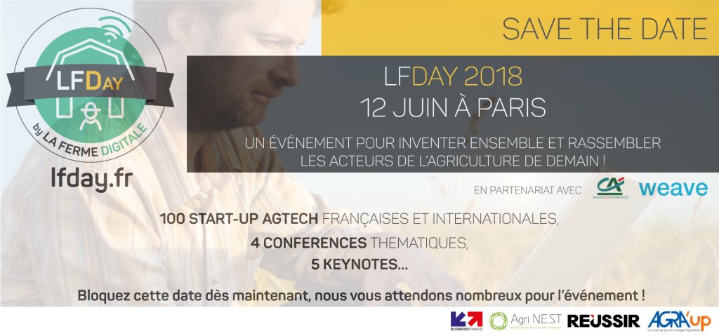RDV 12 juin à Paris au #LFDAY de <a href="/FermeDigitale/">La Ferme Digitale</a> 9 startups de l’écosystème #AgTech d’#EuraTechnologies seront présentes ! <a href="/sencrop/">Sencrop, la météo connectée à vos cultures 🌡️❄️🌦</a> <a href="/pampaas_ag/">Pampaas</a> <a href="/SamsysFr/">SAMSYS</a> @agri_ombrea <a href="/CParcelle/">Clic Parcelle</a> Javelot @scic_G5-T, FungFeeD et Lituus #agriculture <a href="/Fragritwittos/">FranceAgritwittos♥️</a> + d’infos : bit.ly/2Is27vB