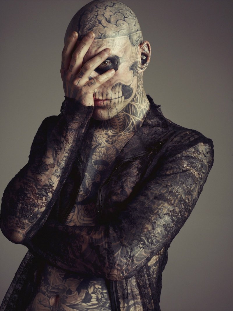 4. Rick Genest (Models count, right)